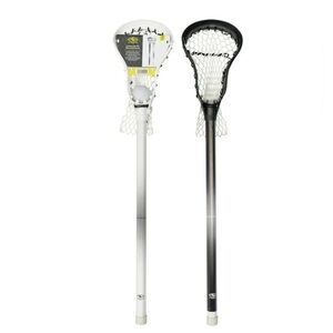Athletic Works Mini Lacrosse Sticks and Ball Set for Kids, Black/White 30 x 6